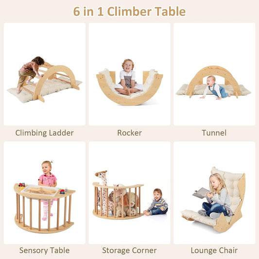 Montessori Solid Wood Arch Table