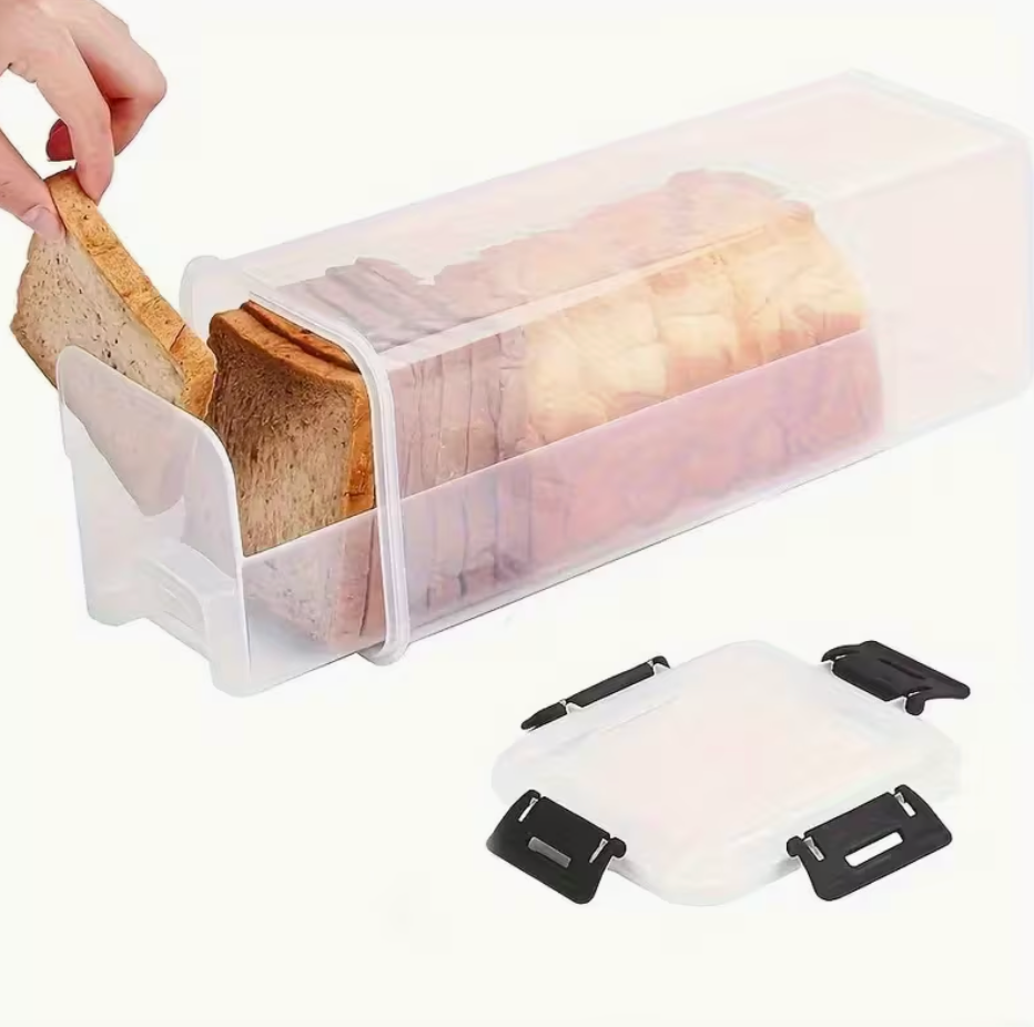 Bread Storage Container with Sliding Tray