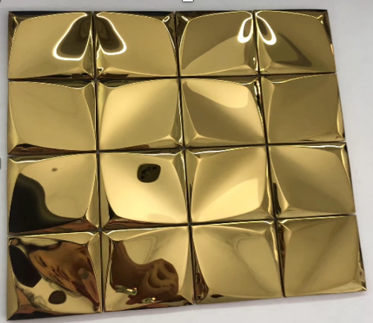 3D Modern Metal Mosaic Tiles