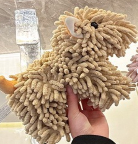 Dog Shaped Hand Towel