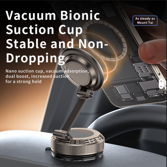 Double-Sided Vacuum Suction Cup Mount With Watch