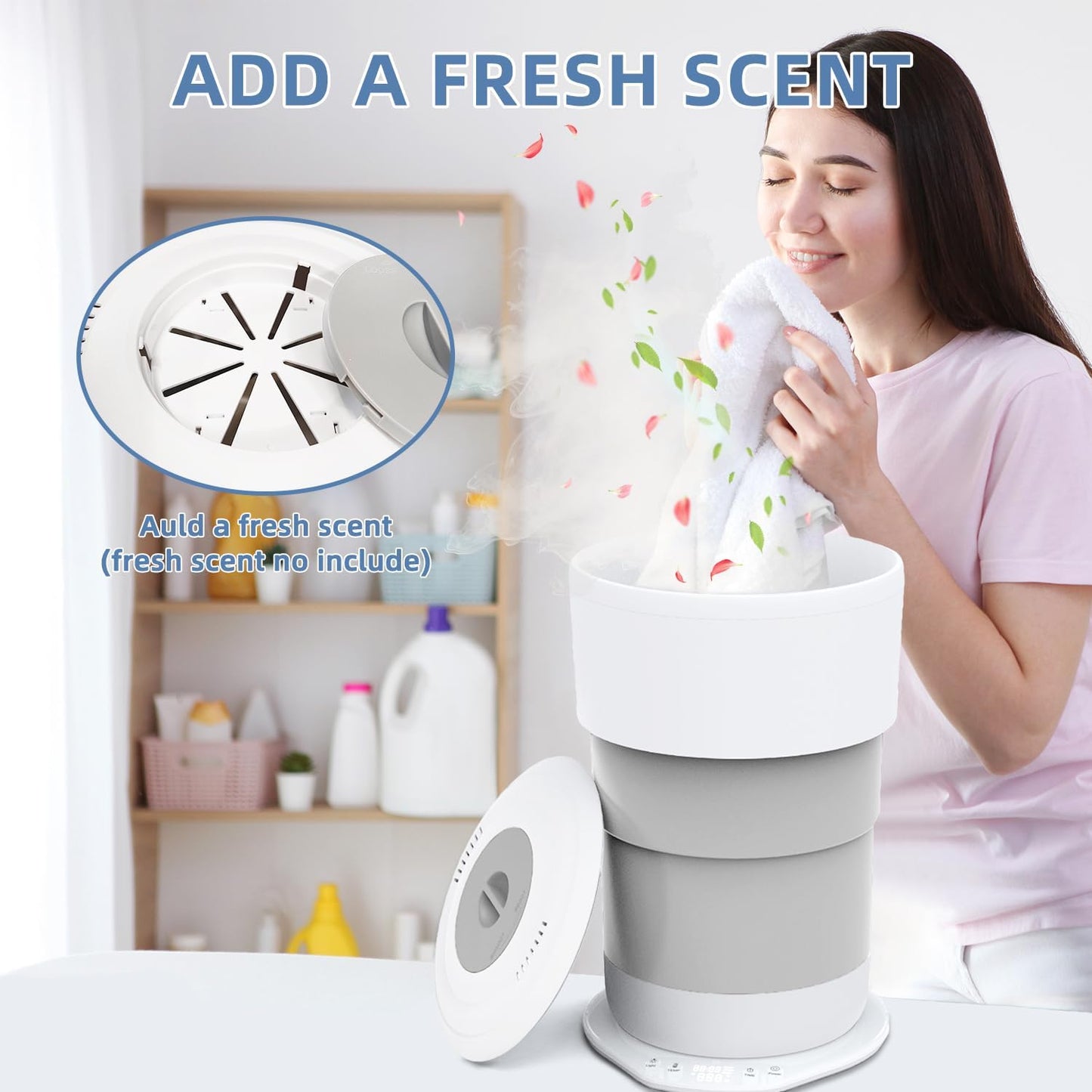 Foldable Smart Electric Bathroom Towel Heater Bucket
