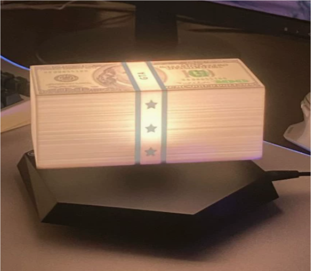 Magnetic Levitation 360° Floating Money Lamp