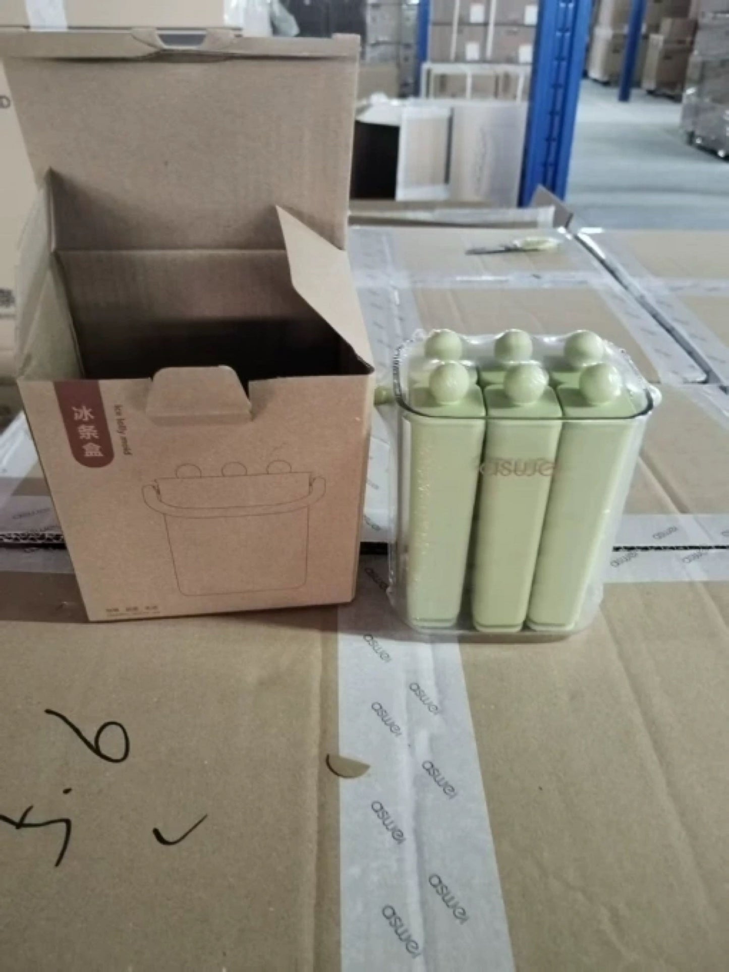 Portable Silicone Ice Cube Mold With Box