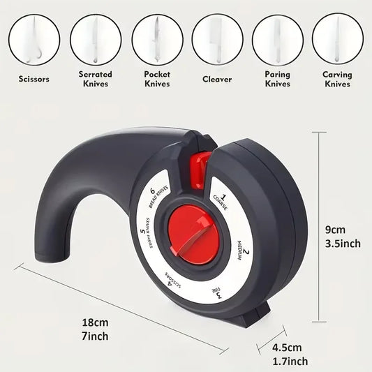 Adjustable 6-Stage Anti Slip Knife Sharpener