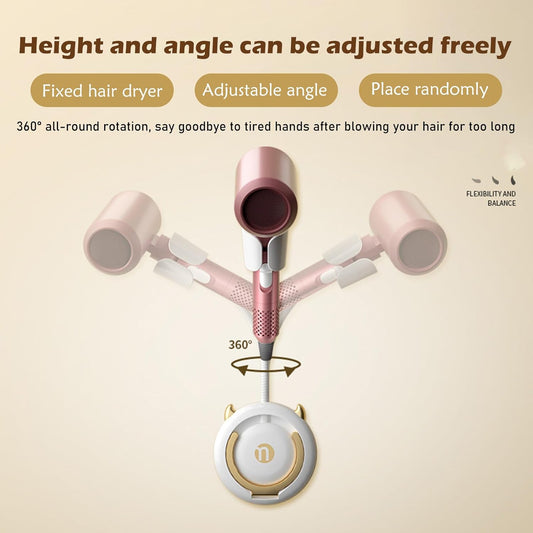 Wall Mounted Hair Dryer Holder