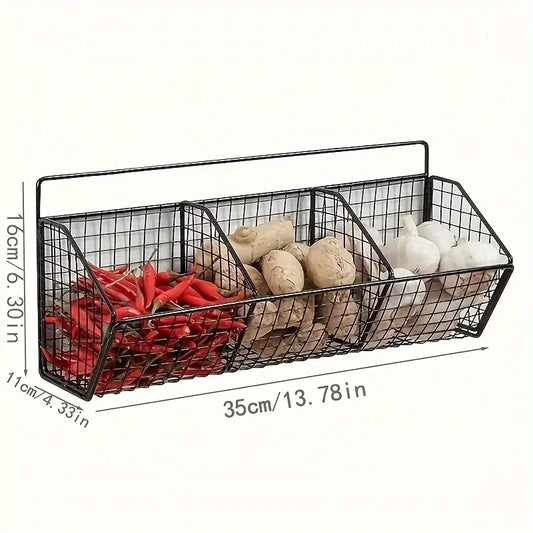 2 in 1 Wall Mounted Hanging Storage Rack