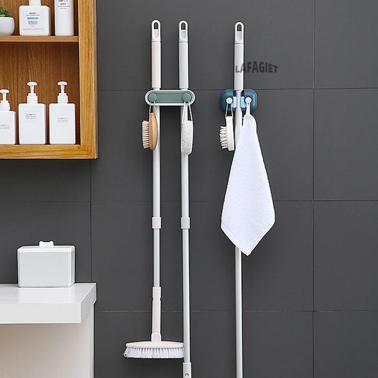 Wall Mounted Adhesive Bathroom Mop Hook