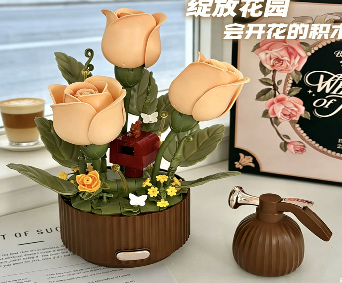 Interactive Blooming Rose Table Lamp