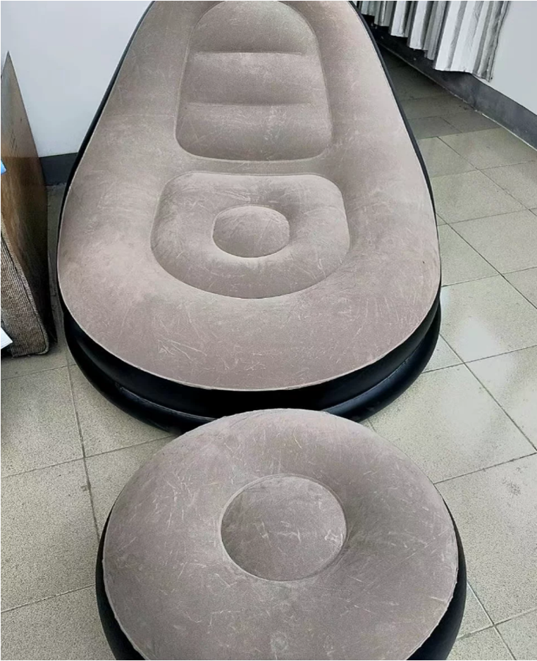 Inflatable Lounger Air Sofa with Foot Rest