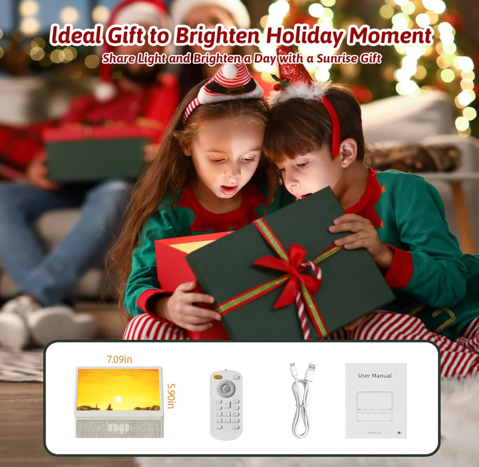 Sunrise Alarm Clock Night Light with White Noise Sound