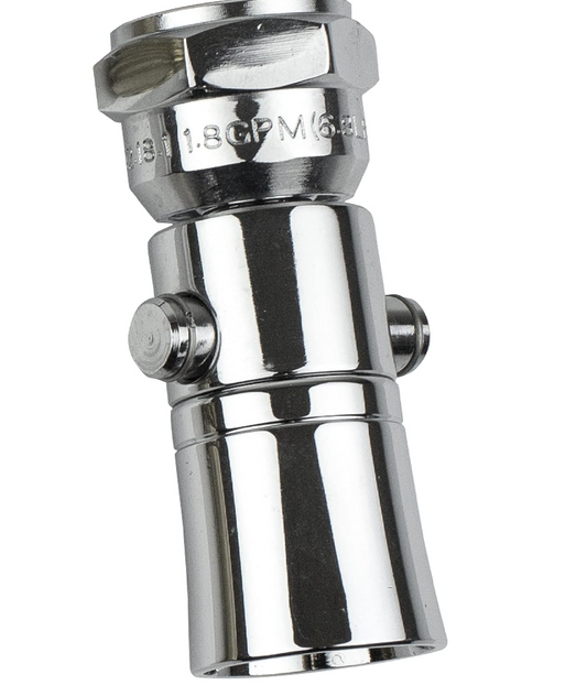 Water Saving Showerhead With Push Button Flow Control
