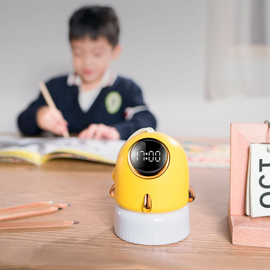 Multifunctional Spaceship Clock Projection Lamp