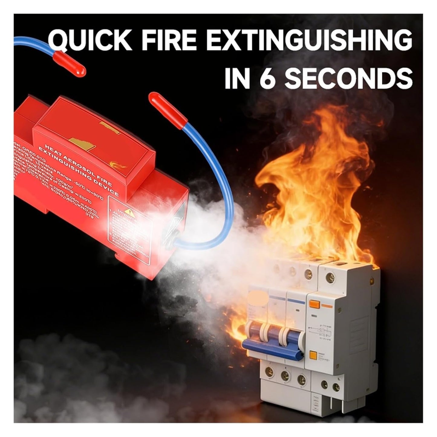 Heat Aerosol Fire Extinguishing Device for Electricity Meter