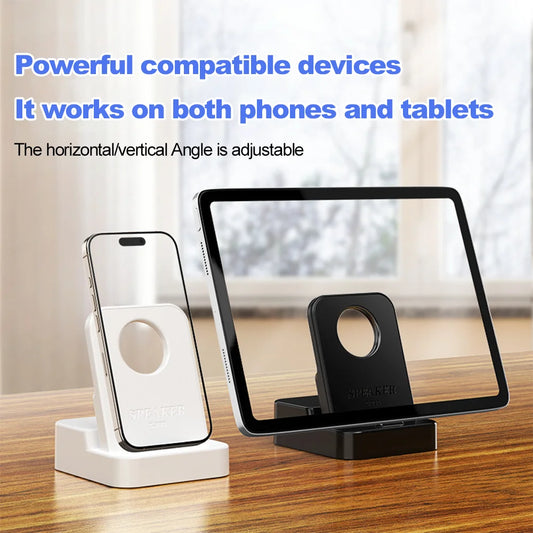 Portable Wireless Induction Speaker With Phone Stand