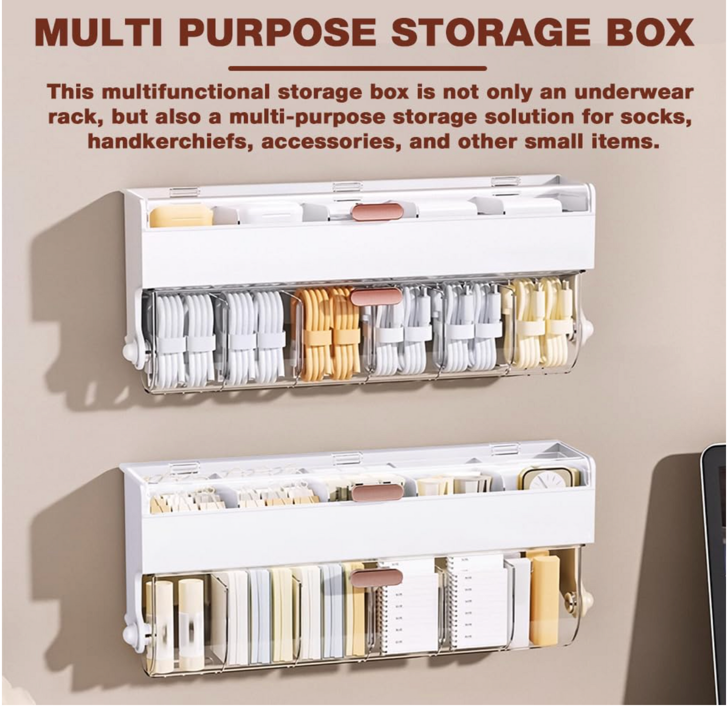 Transparent Drawer Organizer for Socks