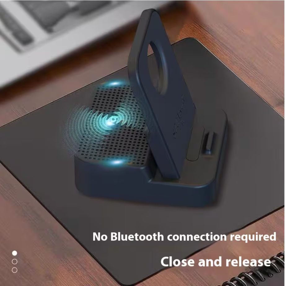 Portable Wireless Induction Speaker With Phone Stand