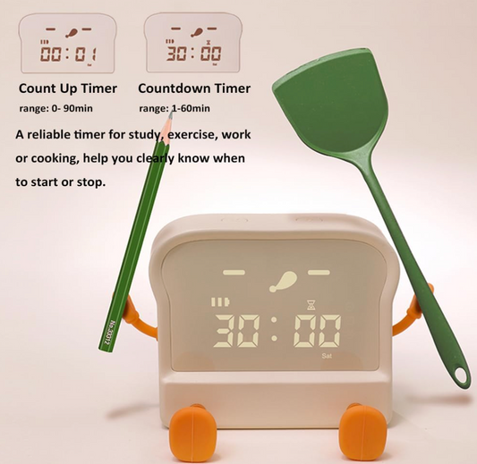 Toaster Cartoon Alarm Clock