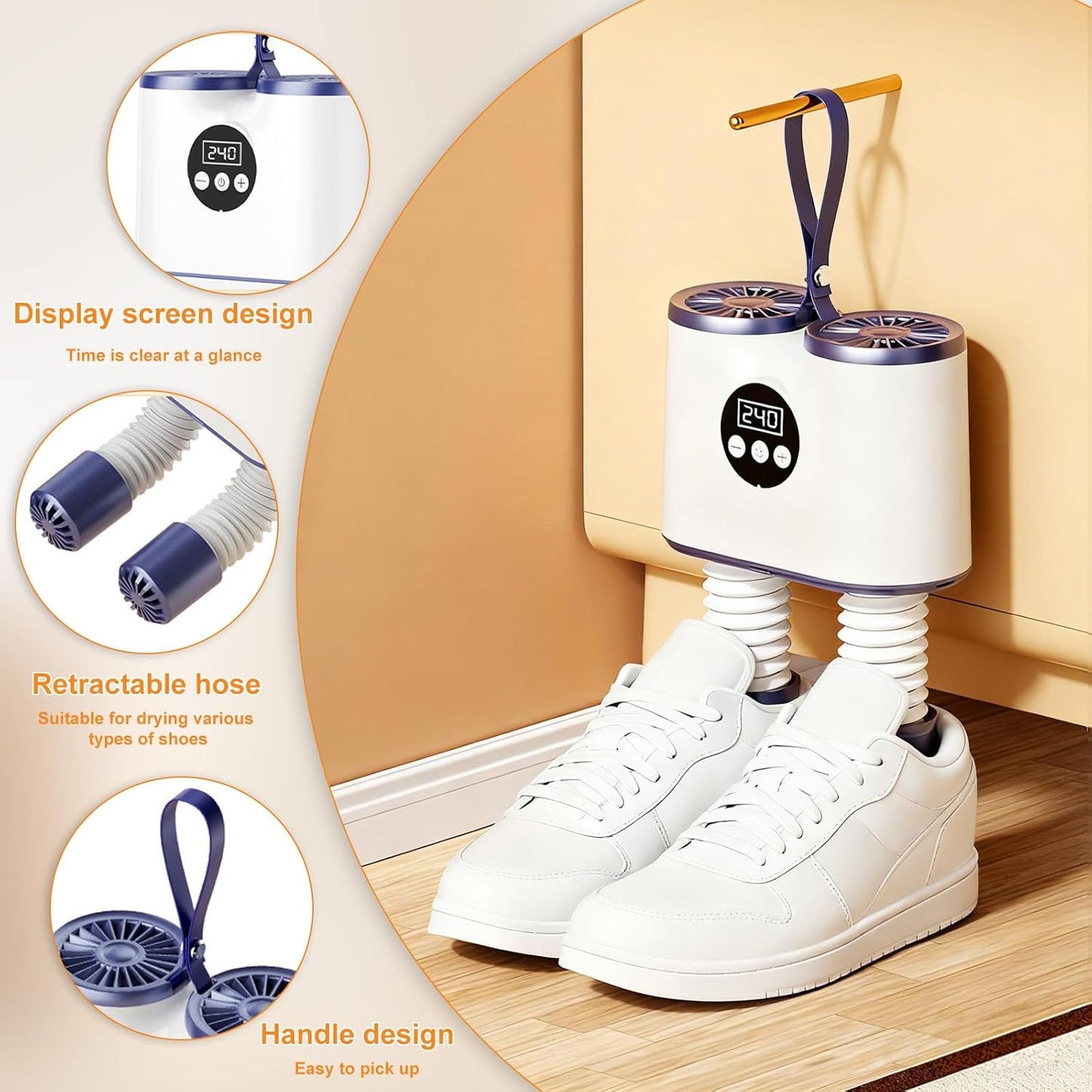 Flexible Heads Electric Shoe Drying Machine