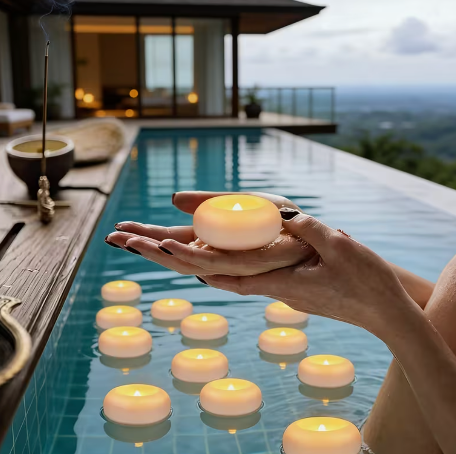Floating LED Electronic Candle Light (Pack of 6)