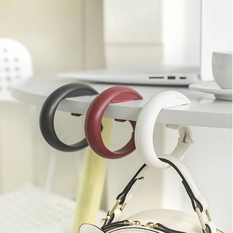 Portable Punch Free Hanging Desk Hook (Pack of 4)