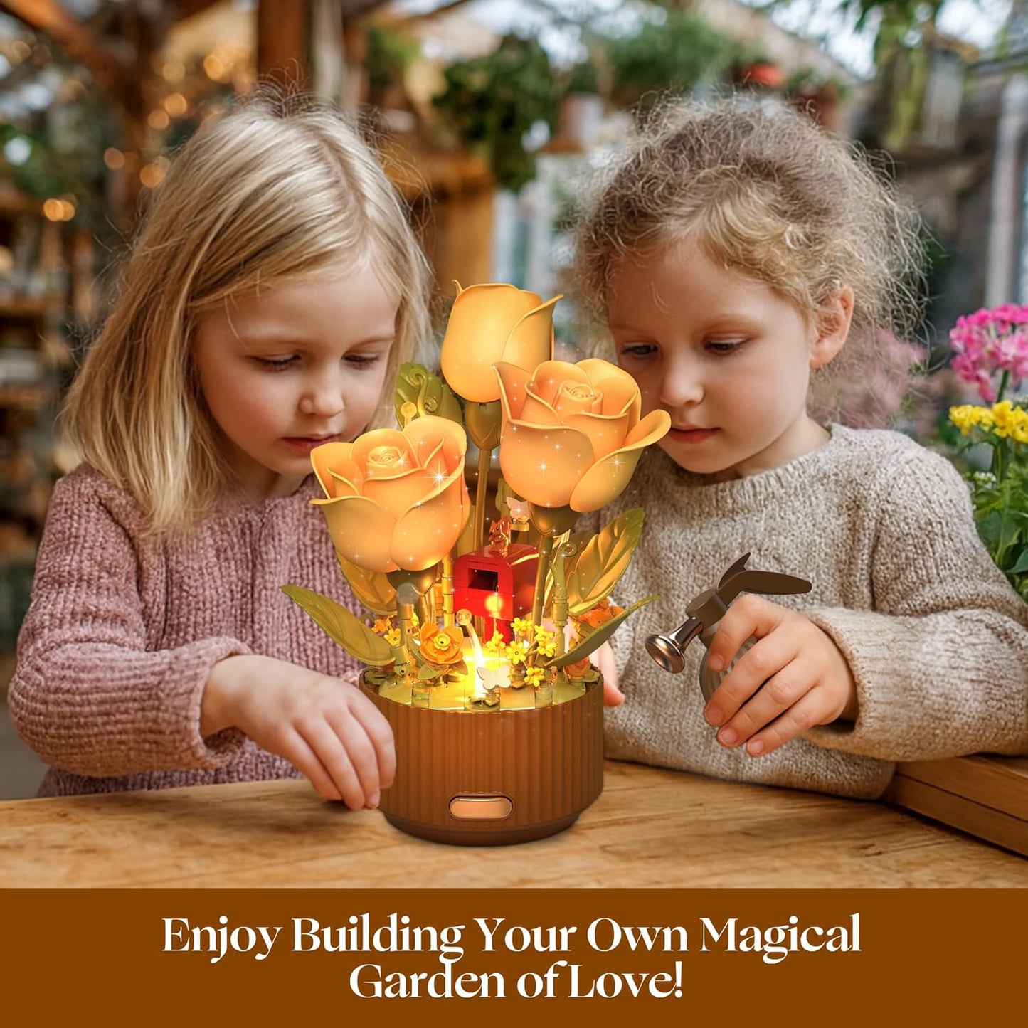 Interactive Blooming Rose Table Lamp