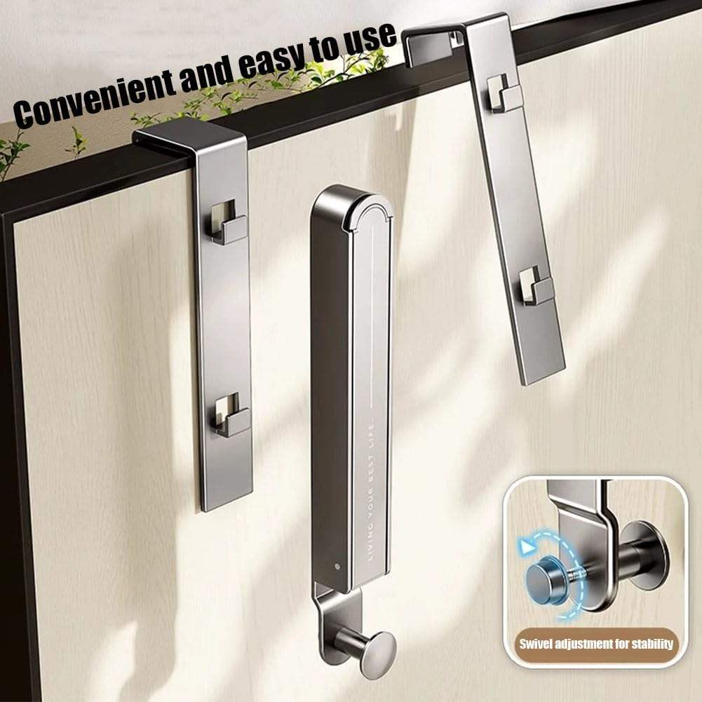 No-Drill Metal Door Cloth Hanger