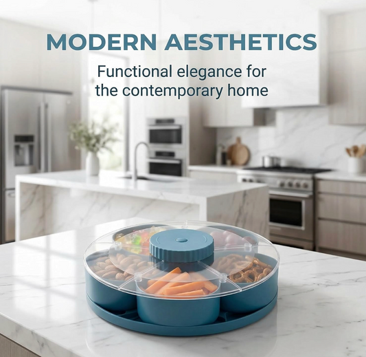 Divided Spin Snack Serving Tray