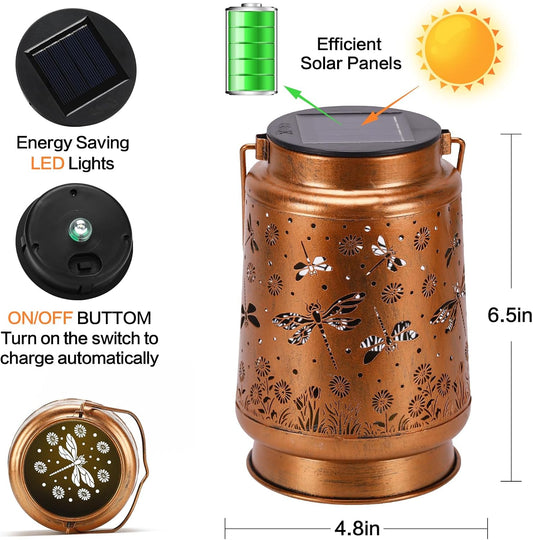 Solar-Powered Dragonfly Lantern