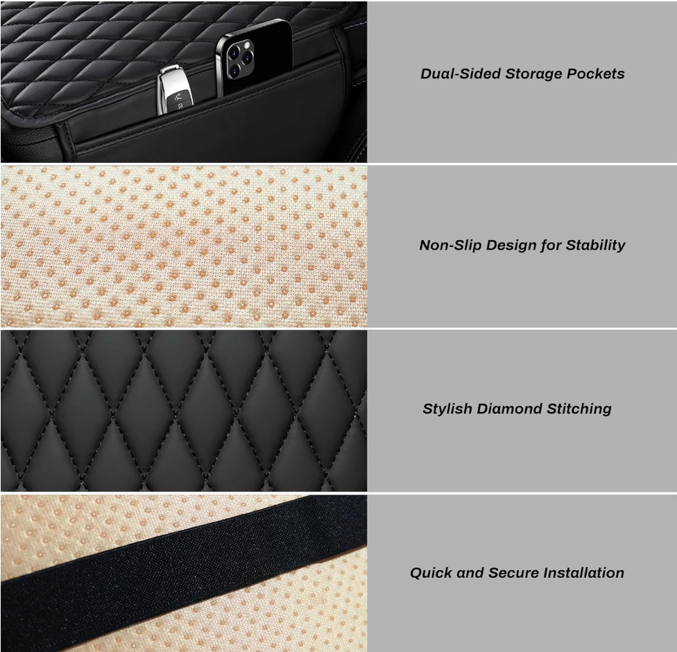 Car Center Console Armrest Cover