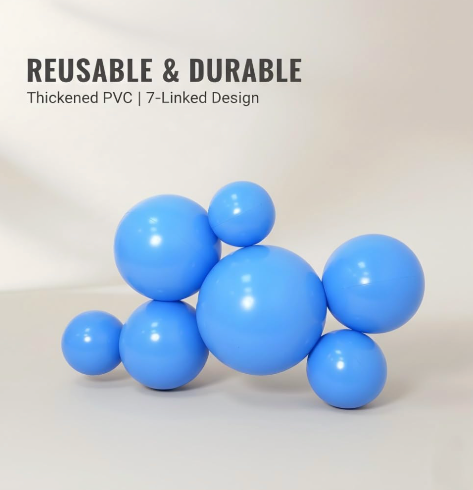 Reusable Multi Cluster Inflatable Balloon (7 Linked Pcs)