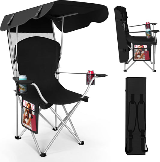 Portable Camping Chair with Canopy