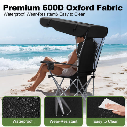 Portable Camping Chair with Canopy