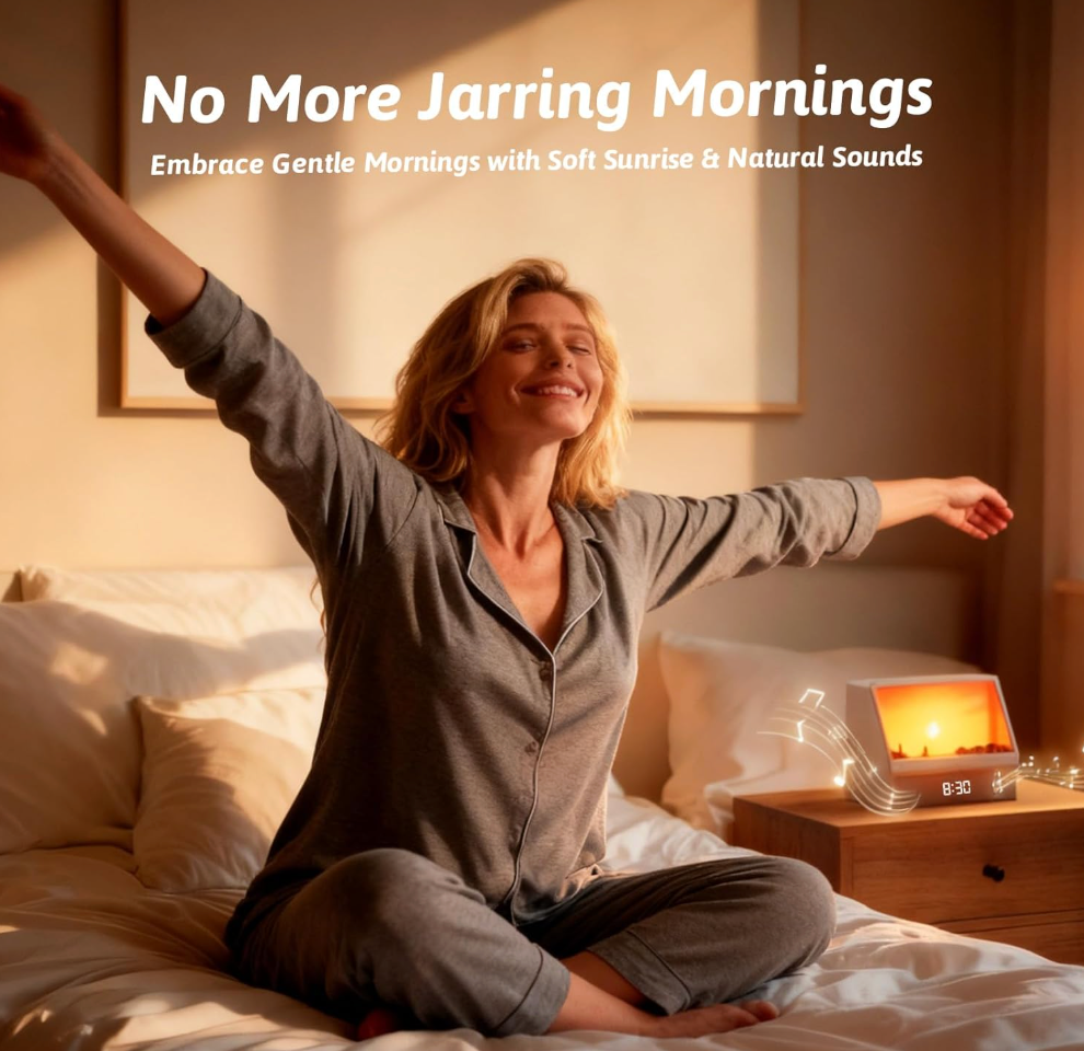 Sunrise Alarm Clock Night Light with White Noise Sound