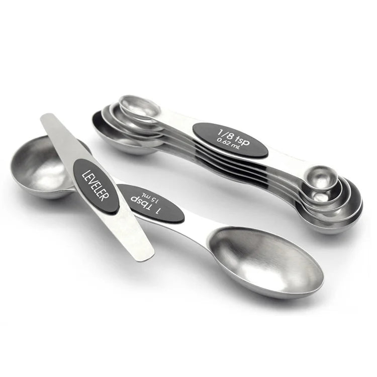 Double Sided Magnetic Stainless Steel Measuring Spoon