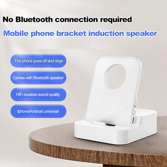 Portable Wireless Induction Speaker With Phone Stand