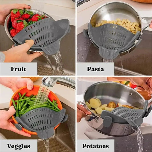 Silicone Kitchen Draining Strainer Clip