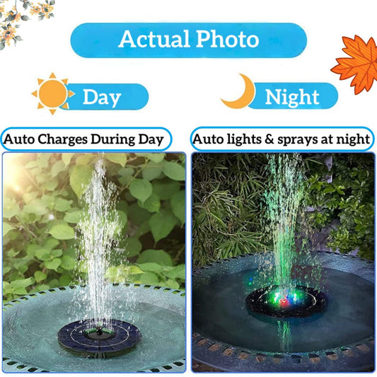 Mini Solar Water Fountain Pump With LED