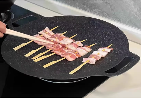 Nonstick Round  Aluminum BBQ Grill Pan
