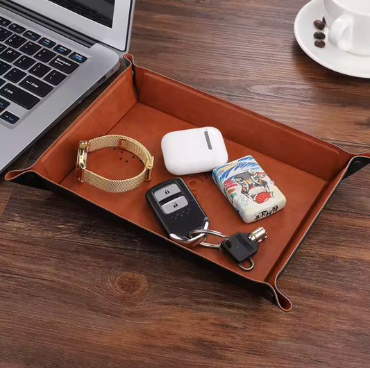 Foldable Mouse Pad Tray with Wireless Phone Charging