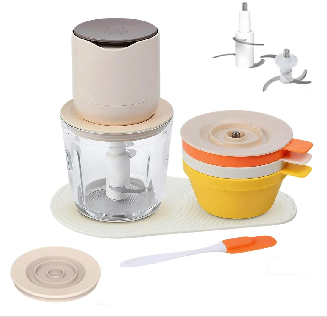 4-in-1 Rechargeable Food Chopper Set