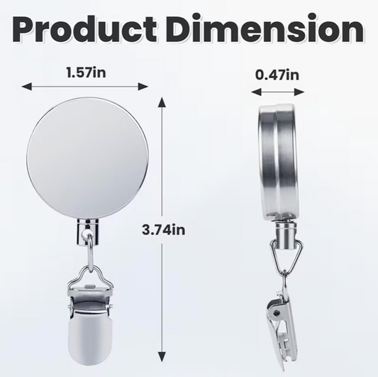 Stainless Steel Retractable Clip On Hanger