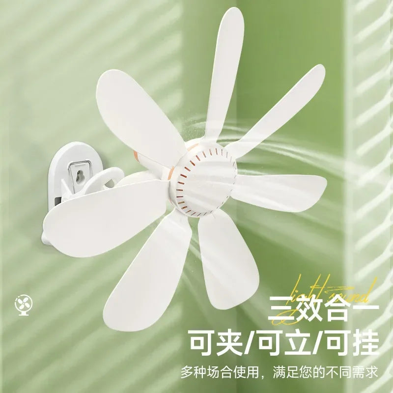 Portable Clip-On Flower Shape Desk Fan