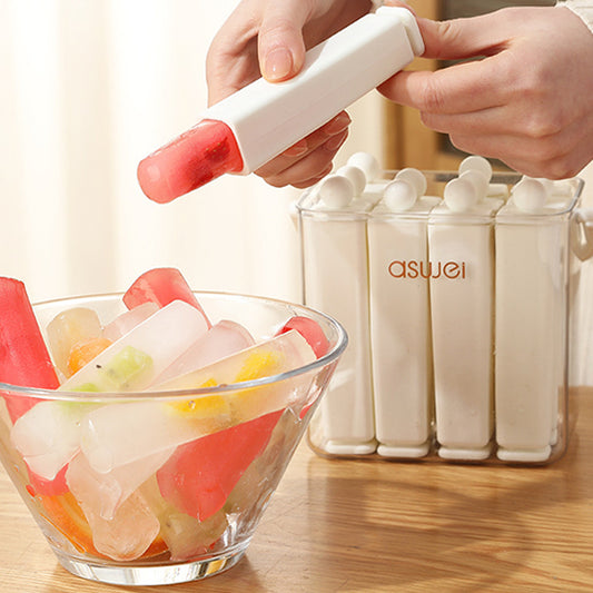 Portable Silicone Ice Cube Mold With Box