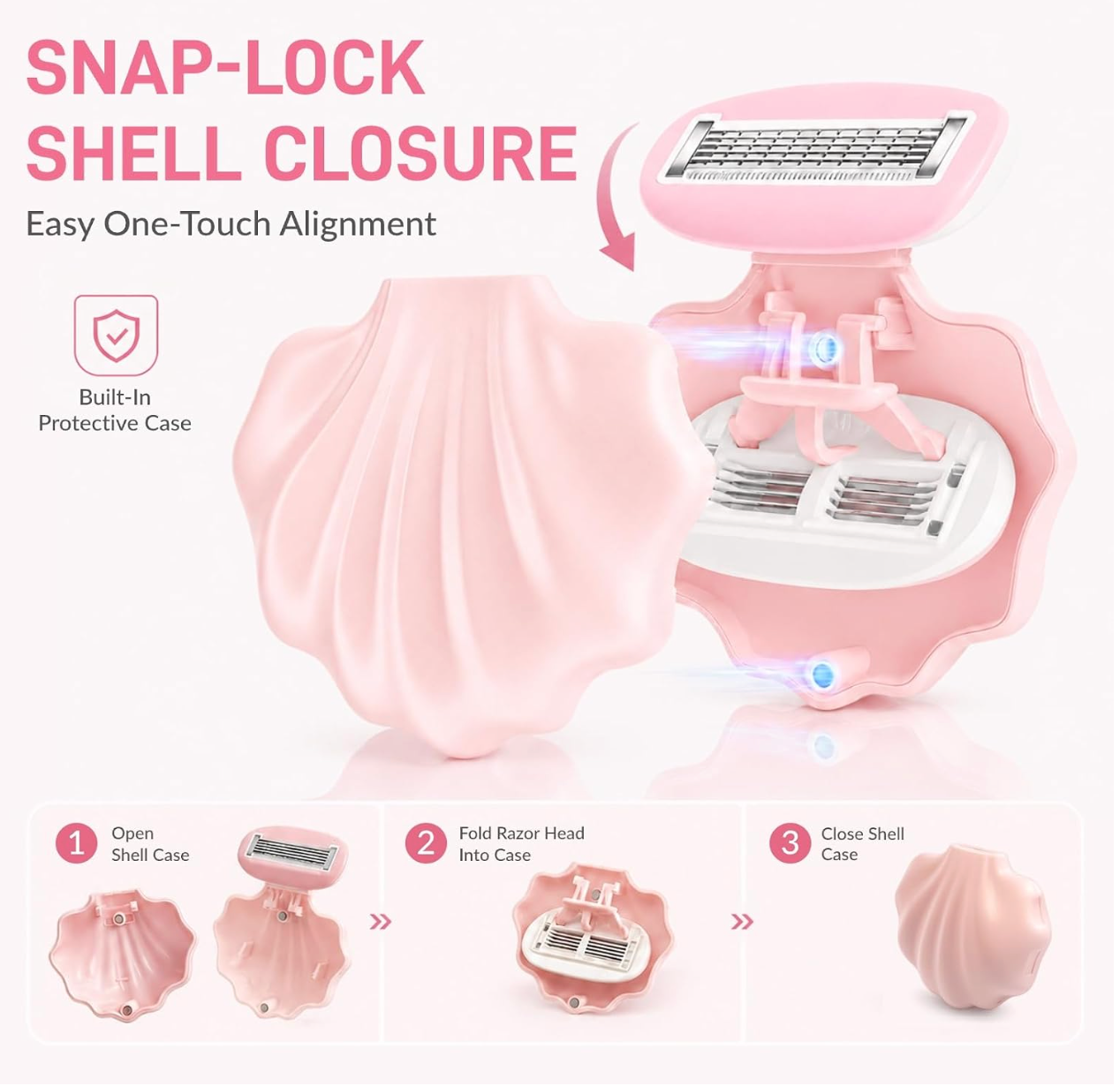 Shell Shape Portable Hair Razor