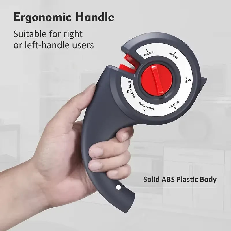 Adjustable 6-Stage Anti Slip Knife Sharpener
