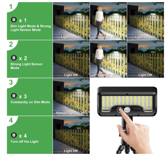 Tripod Octopus Solar Outdoor Light