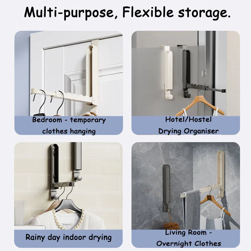 No-Drill Metal Door Cloth Hanger