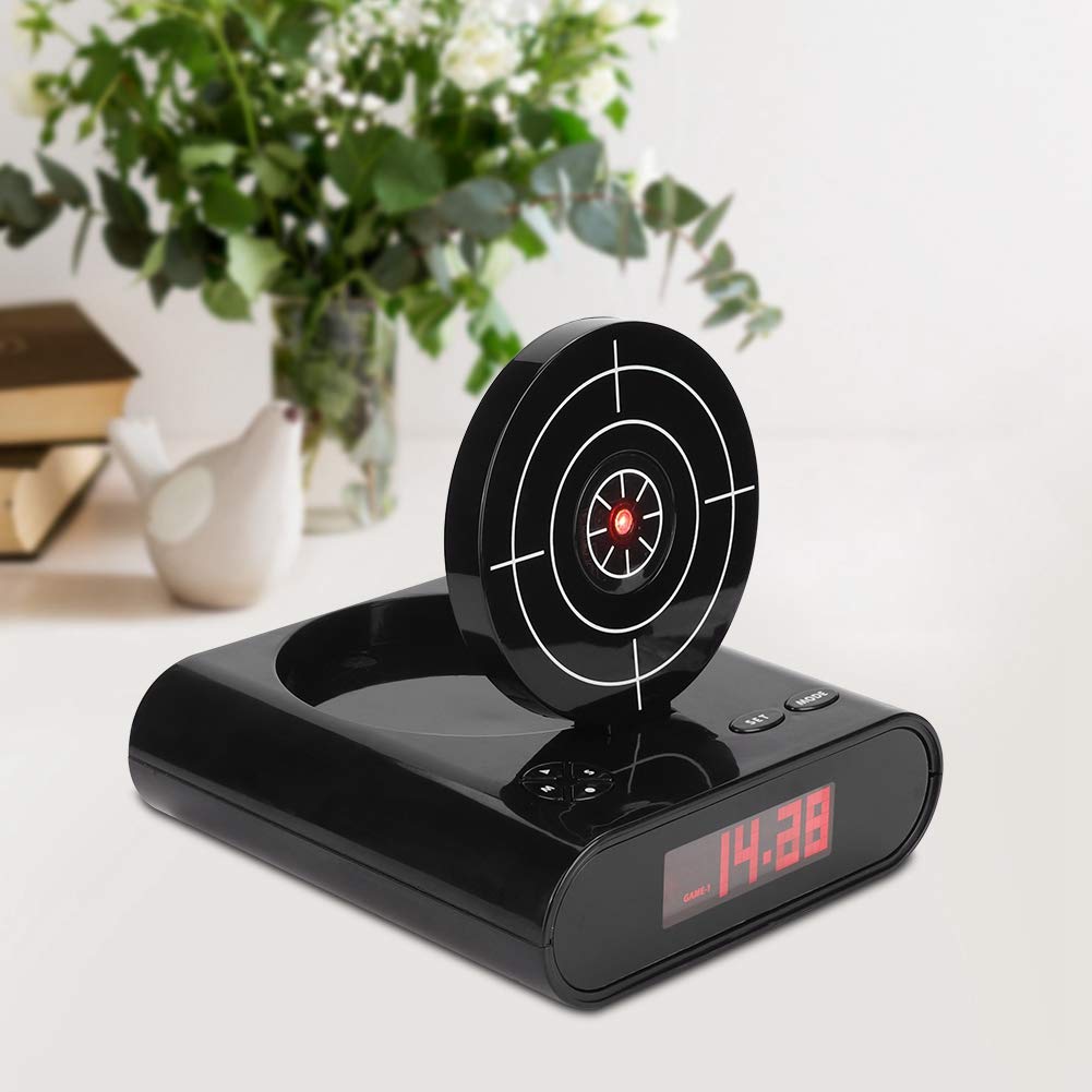 Laser Alarm Clock With Shooting Gun