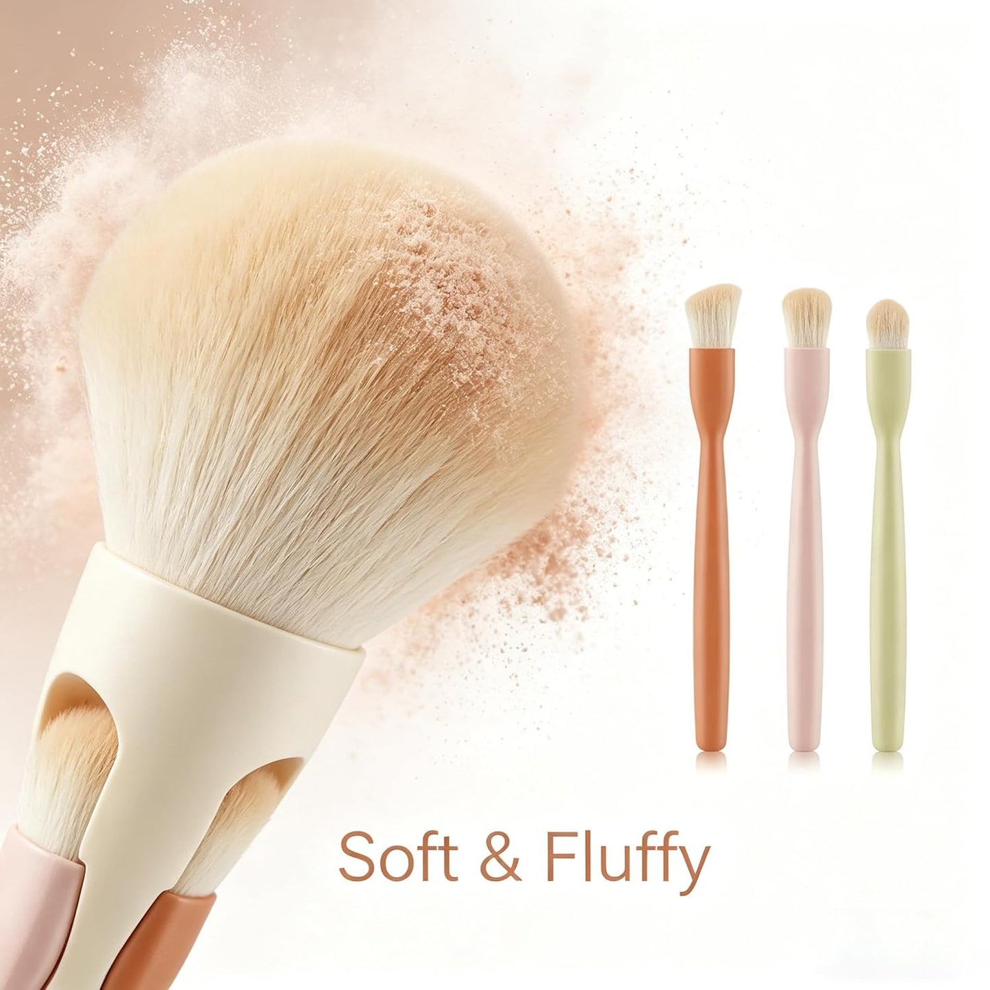 Magnetic 4-in-1 Makeup Brush